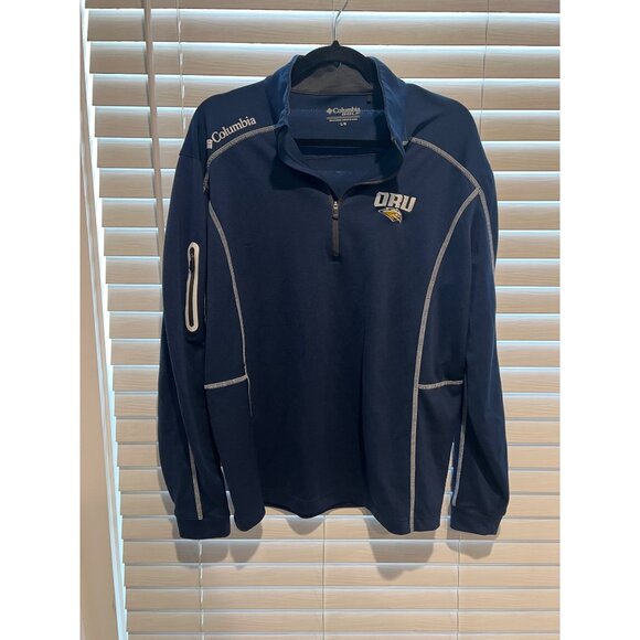 Columbia‎ Golf Oral Roberts Golden Eagles 1/4 Zip Pullover  - Size L - Picture 1 of 3